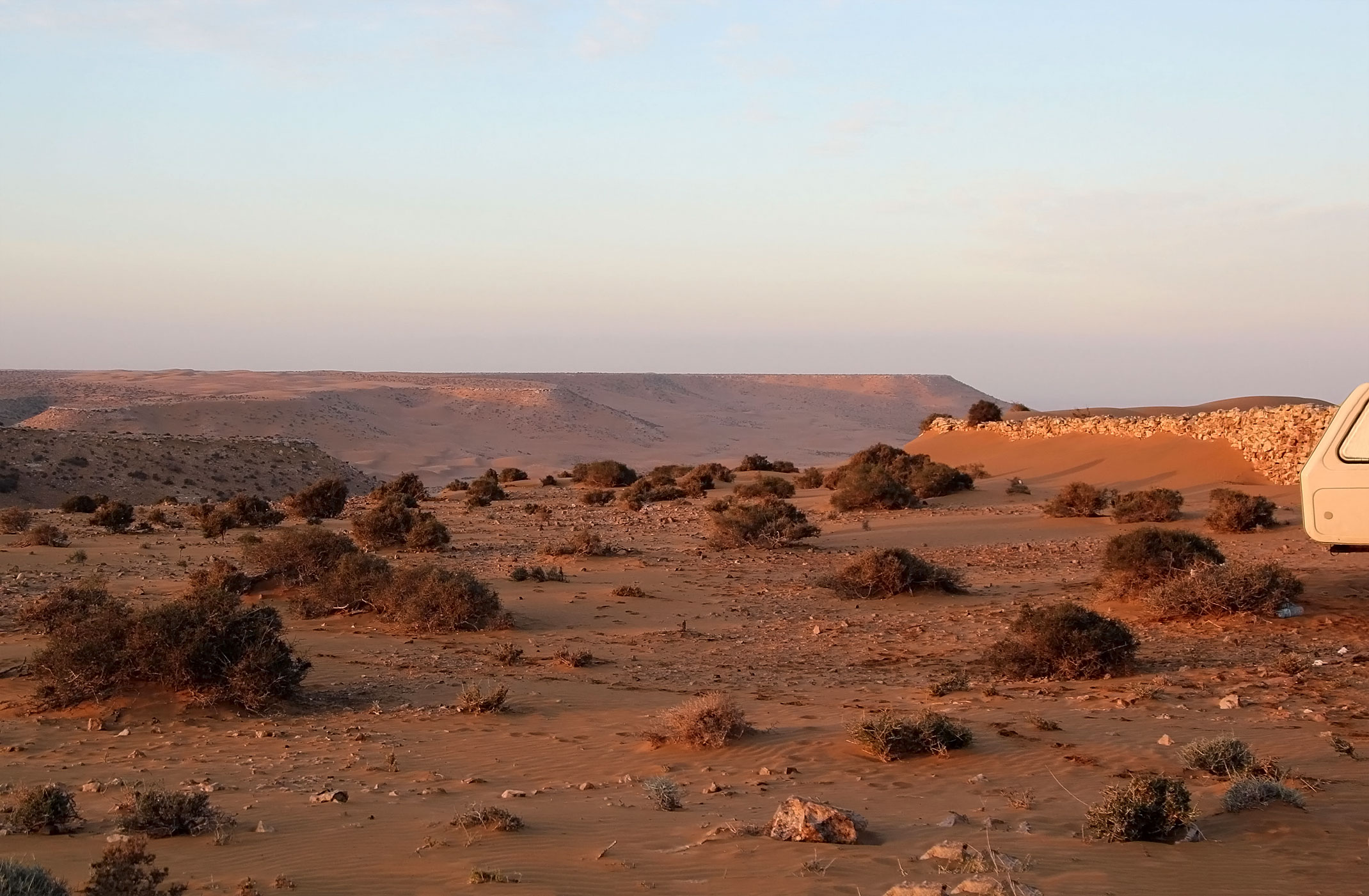 Sahara Zachodnia.Nocleg na pustyni